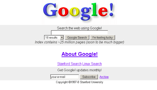 Google's First Iteration