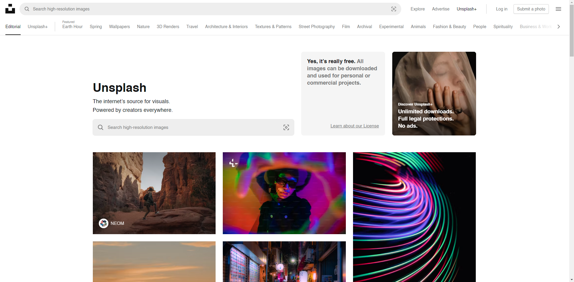 Unsplash brochure images