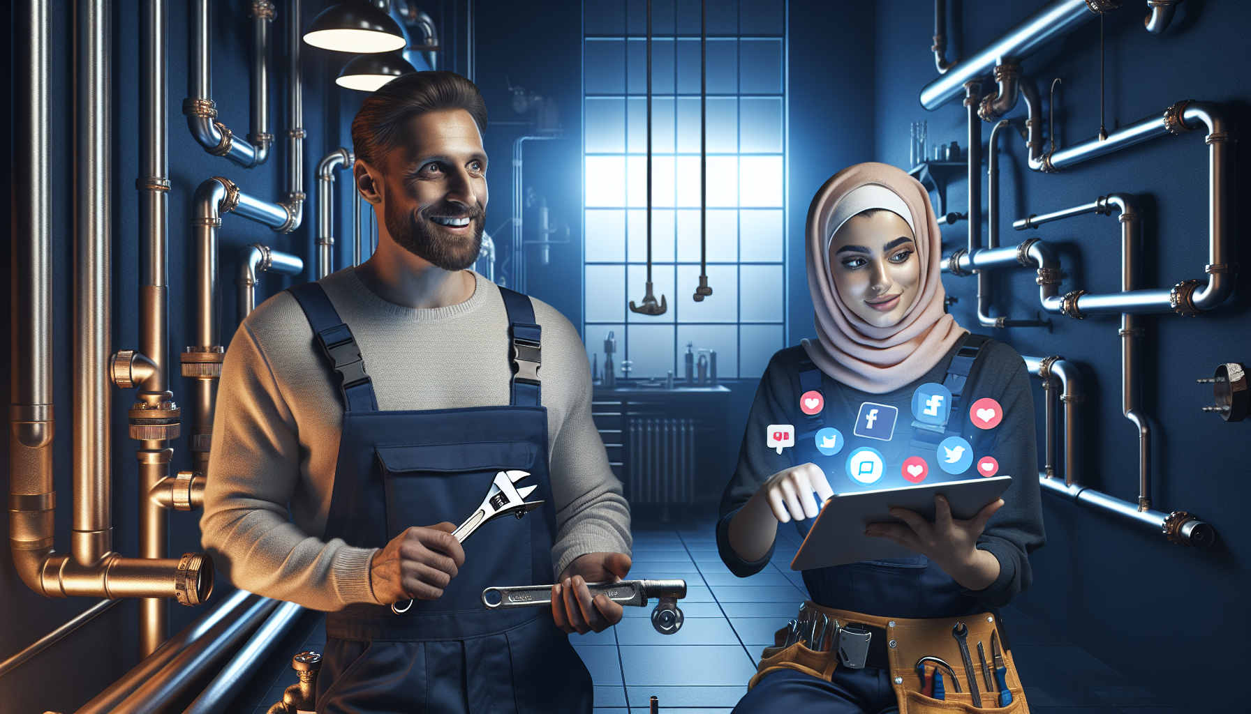 social media marketing for plumbers